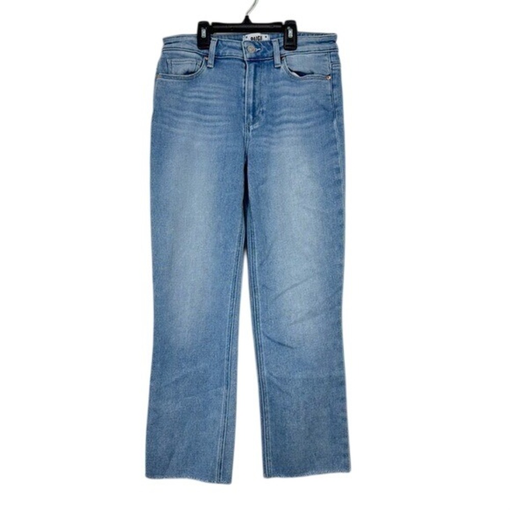 Paige Women's‎ Size 26 Denim Jeans Cindy Raw Hem Light Wash High Rise Classic